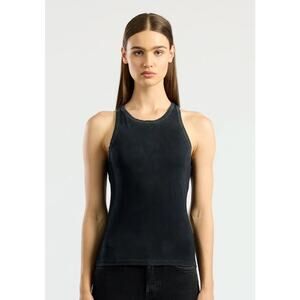 $75 Cotton Citizen Supima Cotton Standard Tank - Black - Small